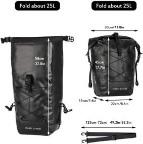 img 1 attached to 🚲 Stay Organized on Your Bike: IPARTS EXPERT Waterproof Bicycle Pannier Bag for Convenient Side Storage and Reliable Protection