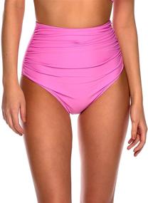 img 3 attached to 👙 RELLECIGA Waisted Covered Control Bikini: Optimal Coverage for Women's Clothing and Swimsuits/Cover Ups