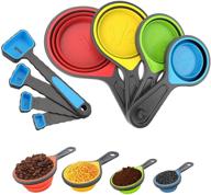 🥄 rubonc measuring cups and spoons set: collapsible, portable, and durable for liquid and dry food measurement, weight loss, and perfect recipes - 8 piece set logo