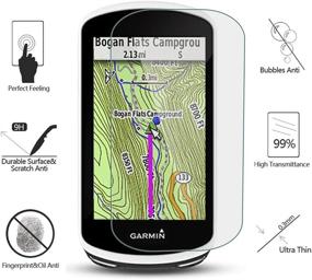 img 3 attached to Премиальный 4-пакет закаленных стеклянных защитных экранов для Garmin Edge 1030 - 0,3 мм, твердость 9H, устойчивость к царапинам от AKWOX