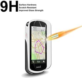 img 2 attached to Премиальный 4-пакет закаленных стеклянных защитных экранов для Garmin Edge 1030 - 0,3 мм, твердость 9H, устойчивость к царапинам от AKWOX