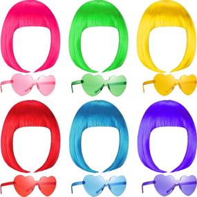 img 4 attached to 🕶️ Vibrant Cosplay Costume Sunglasses: Sunglass Colorful Collection