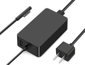 img 3 attached to 💡 Optimized Surface Pro Charger and Surface Book Charger with 44W 15V 2.58A Power Supply | Compatible with Microsoft Surface Pro 6, Pro 5, Pro 4, Pro 3 | Surface Laptop 1/2 | Surface Go | Includes Travel Case