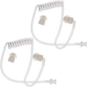 img 4 attached to 🎧 Enhanced AOER Replacement Acoustic Tube | Two Way Radio Headset Earpiece Earphone (2-Pack)