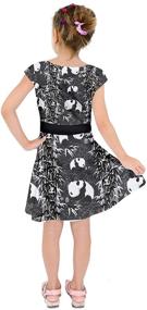 img 2 attached to 🎂 PattyCandy Birthday Cartoon Sleeve Girls' Dresses with Gradient Design