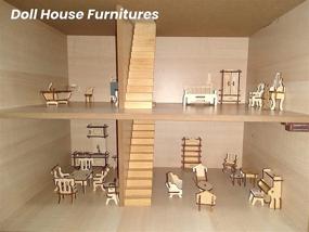 img 3 attached to BOHS Dollhouse Furnitures Wooden Puzzle