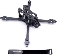 🔥 high-performance fpvdrone hf150: 150mm carbon fiber quadcopter frame with lipo battery strap for ultimate fpv racing experience logo