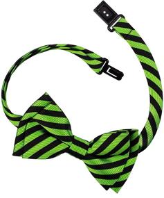 img 1 attached to Retreez Microfiber Pre-Tied Boys' Accessories and Bow Ties with Striped Woven Design