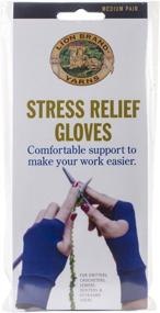 img 1 attached to 🧤 Lion Brand Yarn 400-5-1302 Stress Relief Gloves: Find Soothing Comfort with this Medium-Sized 1-Pair Product