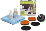 🔧 glass polish plastic and acrylic restoration kit gp31007 – eliminates scratches, water damage, restores hazy, foggy, discolored surfaces logo