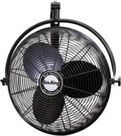 powerful and reliable air king 9020 1/6 hp industrial grade wall mount fan - 20-inch, black logo