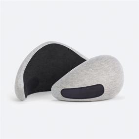 img 2 attached to 🌟 Ортопедическая подушка Ostrichpillow Go - идеальная роскошь из памяти пены для путешествий на самолете, в машинах и поддержки шеи - один размер, серый