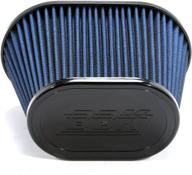 enhance performance with bbk performance 1741 cold air intake high flow washable air filter - blue logo