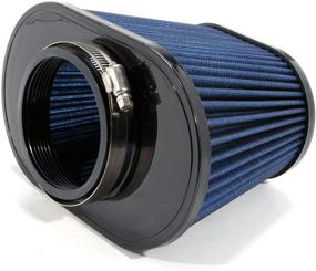 img 3 attached to Enhance Performance with BBK Performance 1741 Cold Air Intake High Flow Washable Air Filter - Blue