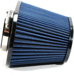 img 2 attached to Enhance Performance with BBK Performance 1741 Cold Air Intake High Flow Washable Air Filter - Blue