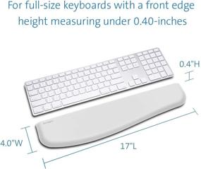 img 2 attached to Коврик для запястья Kensington ErgoSoft Keyboard серого цвета