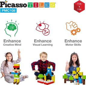 img 1 attached to 🧲 Magnetic PicassoTiles: Inspire Learning and Construction Skills