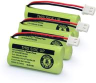 🔋 geilienergy bt183342 bt283342 bt166342 bt266342 bt162342 bt262342 battery pack of 3 - compatible with cs6114 cs6419 cs6719 at&amp;t el52300 cl80112 cs6719-2 cordless handsets logo