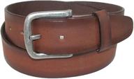 🔥 premium quality ctm burnished leather belt with removable buckle: a stylish and versatile accessory logo