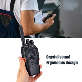 img 2 attached to 📻 Retevis H-777 Walkie Talkies Long Range Hand Free Handheld Rechargeable Two Way Radio for Adults - Business 2 Way Radios with USB Charger (Pack of 6)