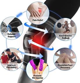 img 3 attached to 🏋️ LESHP X Large Knee Brace: Adjustable Knee Compression Sleeve for Men and Women - Arthritis Support, Meniscus Tear, ACL/MCL/LCL Injuries, Pain Relief, Weightlifting, Running