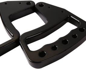 img 1 attached to Off Road Aluminum Grab Bar Handles for Jeep Wrangler & Unlimited 2007-2018 Rubicon 🚙 Sahara Sports JK JKU LJ - American 4wheel, Front and Rear, 2&amp;4 Doors (Front Black)