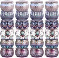 🕯️ ideal diy candle tins: tokseo 24 pieces of 4 oz round containers with lids for candle making logo