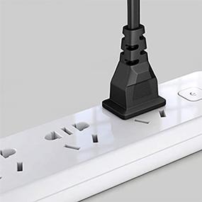 img 1 attached to 🔌 SatelliteSale 2 Prong Replacement Power Cord - 6 FT - Compatible with Play Station, Xbox, Printer, TV, Computer & More (Square&Round Connector)