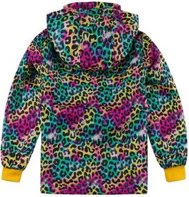 img 3 attached to 🌧️ UNIFACO Kids Floral Printed Rain Jacket: Waterproof, Cotton Lined; Perfect for Girls and Boys aged 2-9 Years