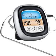 🥩 ireenuo digital meat thermometer: oven proof probe with timer alarm for perfectly cooked steak, bbq, and smoker recipes logo