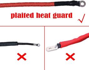 img 2 attached to 🏆 Astra Depot 50ft Synthetic Winch Rope with Protective Sleeve and Heat Guard - 6400LBs Strength, Black Hawse Fairlead, Rubber Stopper, Bolt - Perfect for Car ATV UTV Ramsey KFI