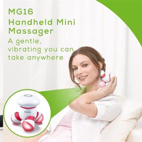 img 3 attached to 💆 Beurer Handheld Mini Body Massager with LED light: Compact, Comfortable Vibration for Gentle Pressure Point Massage - Portable & Easy to Use (MG16, Batteries Included)