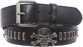 img 2 attached to 🏴 Pirates Studded Leather Men's Accessories: Daring Style & Superior Craftsmanship