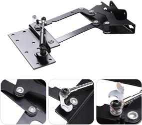 img 3 attached to 🛋️ 1 Pair of JIUZHU Folding Lift Up Top Coffee Table Lifting Frame Mechanism Spring Hinge Gas Hydraulic Hinge Standing Desk Frame Hardware Furniture Accessories