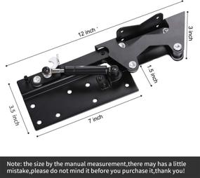 img 2 attached to 🛋️ 1 Pair of JIUZHU Folding Lift Up Top Coffee Table Lifting Frame Mechanism Spring Hinge Gas Hydraulic Hinge Standing Desk Frame Hardware Furniture Accessories