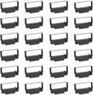 24 пакета совместимых лент erc-30 для принтера epson - большая замена ленты erc 30 34 38 b/r nk506 (черная и красная) логотип