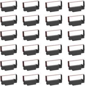 img 4 attached to 🖨️ 24 Pack ERC-30 Compatible Ribbon Replacement for Epson Printer - Bigger ERC 30 34 38 B/R NK506 Ribbon (Black and Red)