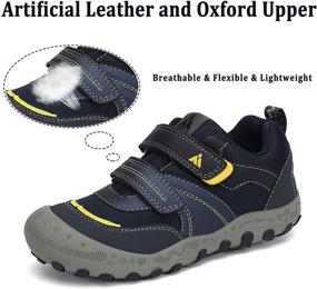 img 3 attached to Comfortable and Durable Boys' Walking Trekking Shoes by Mishansha