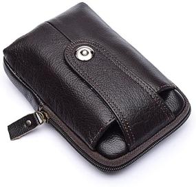 img 1 attached to Genuine Leather Unisex Organizer Wristlet for Men's Accessories with Enhanced SEO