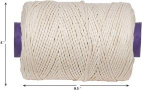 img 3 attached to Crafteza Macrame Cord 4mm X 360 mt: Premium 100% Natural Cotton Rope for Handmade Crafts and Macrame Wall Hangings Wedding Arch - Made in India