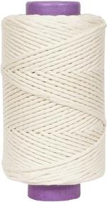 img 1 attached to Crafteza Macrame Cord 4mm X 360 mt: Premium 100% Natural Cotton Rope for Handmade Crafts and Macrame Wall Hangings Wedding Arch - Made in India