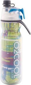 img 3 attached to O2COOL Insulated Water Bottle, Mist 'N Sip Color Series, 20 oz, 20 Ounce, Blue/Green Graffiti - Enhanced SEO-Friendly Product Name