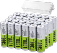 🔋 soshine nimh aa rechargeable batteries – 1300mah 1.2v aa solar batteries (24 pack) for outdoor solar lights, battery string lights, flashlight, tv remotes, wireless mouses: get your power on! logo