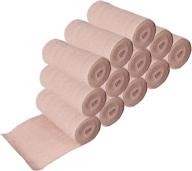 🏥 nextgen active elastic compression bandages (12 pack) 4 inch x 15 feet with hook and loop closure: medical, sports, and surgical support for injuries. логотип