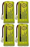 🔋 high-quality rechargeable battery pack for at&t and vtech phones - axiom bt-8300 / batt-6010 / bt18433 / bt184342 / bt28433 / bt284342 / 89-1326-00-00 / 89-1330-01-00 / cph-515d (4-pack) logo