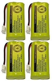 img 1 attached to 🔋 High-Quality Rechargeable Battery Pack for AT&T and Vtech Phones - Axiom BT-8300 / BATT-6010 / BT18433 / BT184342 / BT28433 / BT284342 / 89-1326-00-00 / 89-1330-01-00 / CPH-515D (4-Pack)