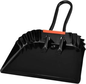 img 4 attached to 🧹 Highly Durable Black Metal Dustpan by Alpine Industries - Wide Stainless Steel Scooper - Convenient Handheld Dust and Debris Cleaning Tool, Perfect for Home and Commercial Use (12 Inch)