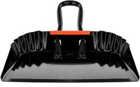 img 2 attached to 🧹 Highly Durable Black Metal Dustpan by Alpine Industries - Wide Stainless Steel Scooper - Convenient Handheld Dust and Debris Cleaning Tool, Perfect for Home and Commercial Use (12 Inch)