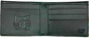 img 1 attached to 💼 Lucky 13 Embossed Billfold Wallet: Stylish and Practical Men's Accessory