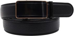 img 3 attached to SENWA Authentic Leather Ratchet Automatic Men's Belts and Accessories